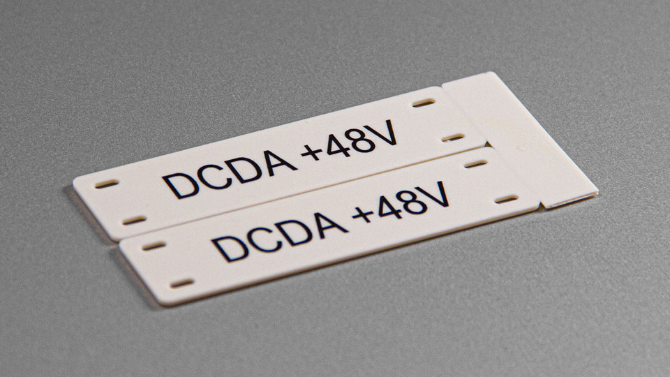 Kabel mærkning plast ABS PUR rostfri stål præget